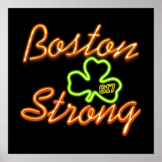 Boston Strong Irish GREEN Poster (Voorkant)