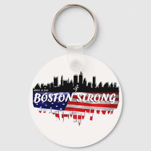 Boston Strong Run Sleutelhanger (Voorkant)