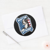 BOSTON STRONG TERRIER RONDE STICKER (Envelop)