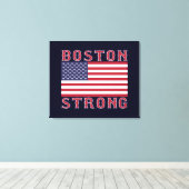 BOSTON STRONG U.S. Stretched Canvas Print (Insitu (Houten vloer))