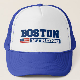 BOSTON STRONG U.S. Vlag Pet (blauw)