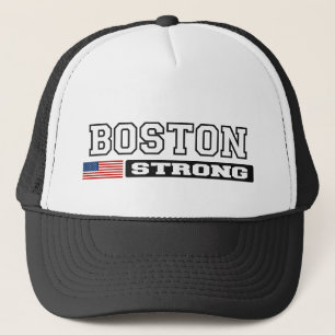 BOSTON STRONG U.S. Vlag Pet (zwart)