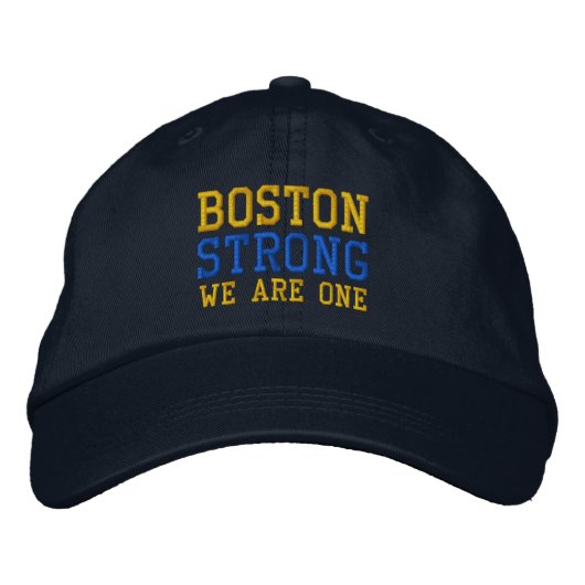 Boston Strong We zijn één geborduurd Pet (Voorkant)