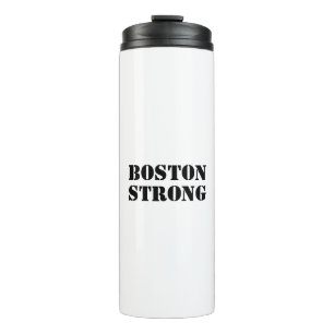 "Boston Strong" wit zwart Thermosbeker
