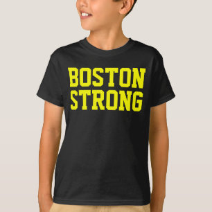 Boston Strong Yellow Black T-shirt