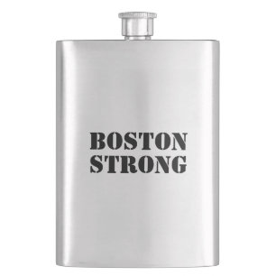 "Boston Strong" zwart roestvrij Flacon