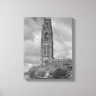 Boston Stump and River Welland, Lincolnshire Canvas Afdruk