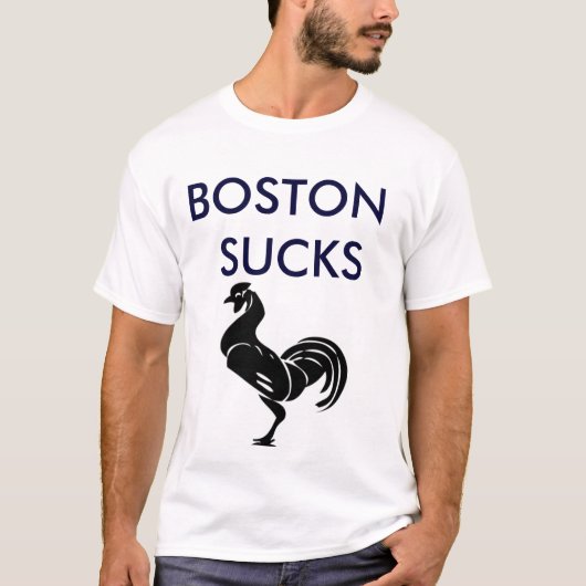 BOSTON SUCKS T-SHIRT (Voorkant)