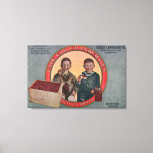 Boston Suitsus Brand Cranberry Label Canvas Afdruk