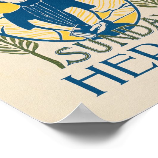  Boston Sunday Herald Poster (Hoek)