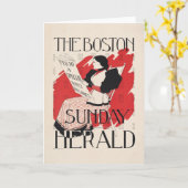 Boston Sunday Herald Women's Edition Kaart (Gele Bloem)