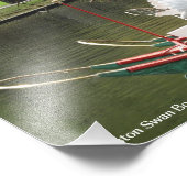 Boston Swan Boat Foto Afdruk (Hoek)