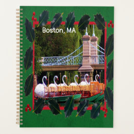 Boston Swan Boats - Prettige feestdagen Planner