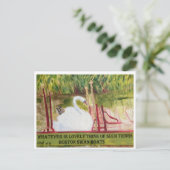 Boston Swanboat Briefkaart (Staand voorkant)