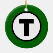 Boston T - O Kerstmis T Keramisch Ornament (Achterkant)