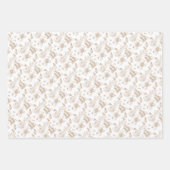  Boston Tan en Wit Inpakpapier Vel (Voorkant 3)