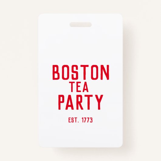 Boston Tea Party Badge (Voorkant)