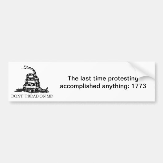 Boston Tea Party Bumpersticker (Voorkant)