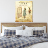 Boston tea Party Patriotic ode verpakt canvas Afdruk (Insitu (Slaapkamer))