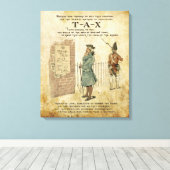 Boston tea Party Patriotic ode verpakt canvas Afdruk (Insitu (Houten vloer))