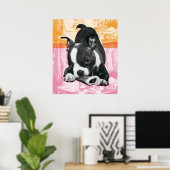 Boston Terrier - affiche (Bureau à domicile)