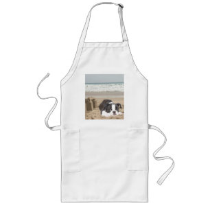 Boston Terrier Apron Sandcastles Lang Schort