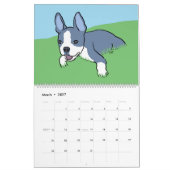 Boston Terrier Art Calendar 2020 Kalender (Mar 2027)