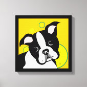 Boston Terrier Art Canvas Print (Voorkant)