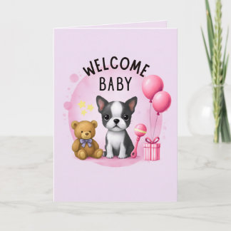 Boston Terrier Baby Felicitaties Kaarten