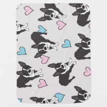 Boston Terrier babydeken