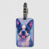 Boston Terrier Bagage Label (Voorkant (verticaal))