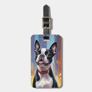 Boston Terrier Bagage Labels