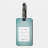 Boston Terrier Bagage Labels (Achterkant verticaal)