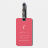 Boston Terrier Bagage Labels (Achterkant verticaal)