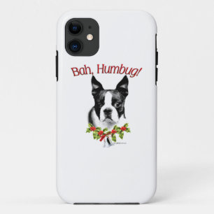 Boston Terrier Bah Humbug iPhone 11 Hoesje