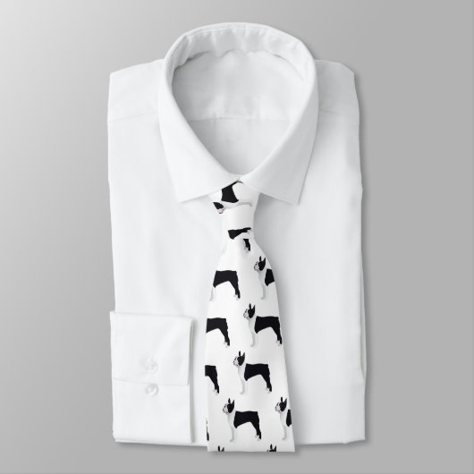 Boston Terrier Basic Breed  Design Stropdas (Gebonden)