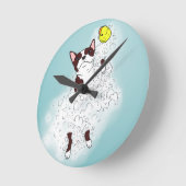 Boston Terrier Bath Ronde Klok (Hoek)