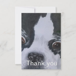 Boston Terrier Bedankkaartjes Bedankkaart
