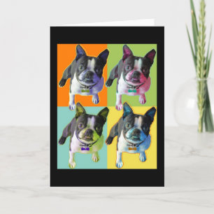 Boston Terrier Birthday Card Kaart