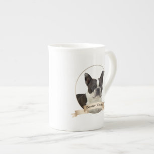 Boston Terrier Bone China Mok