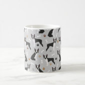 Boston Terrier Bones and Paws Coffee Mug (Centre)