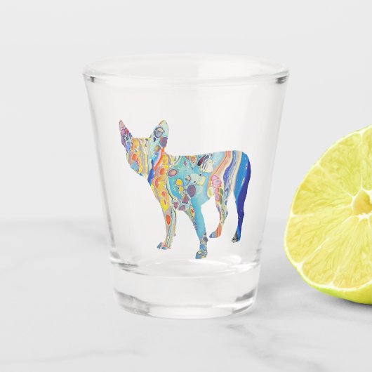 Boston Terrier, Boston Terrier Shot Glas (Voorkant)