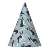 Boston Terrier Botten and Paws Feesthoedjes (Links)