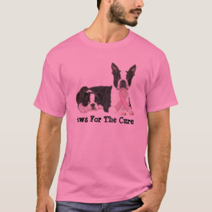 Boston Terrier Breast Cancer Unisex T-Shirt