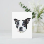 Boston Terrier Briefkaart (Staand voorkant)