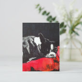 Boston Terrier Briefkaart (Staand voorkant)