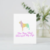 Boston Terrier Briefkaart (Staand voorkant)