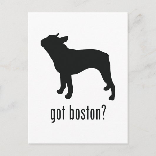 Boston Terrier Briefkaart (Voorkant)