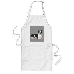 Boston Terrier Buddies Apron Lang Schort