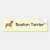 Boston Terrier Bumpersticker (Voorkant)